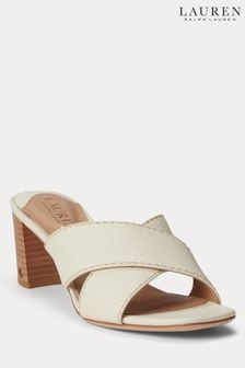 Белый - Lauren Ralph Lauren кожаные сандалии Freddi (631584) | €224