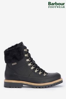 Schwarz - Barbour® Woodside Lace Up Leather Hiker Boots (632413) | 244 €