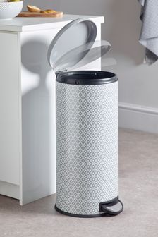 Grey Grey Geo 30 Litre Pedal Bin (633802) | €72