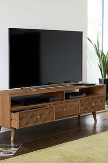 Dark Lloyd Mango Wood Wide TV Stand (633946) | €650