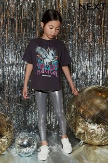Argent métallisé brillant - Legging enduit brillant (3-16 ans) (634380) | €5 - €9