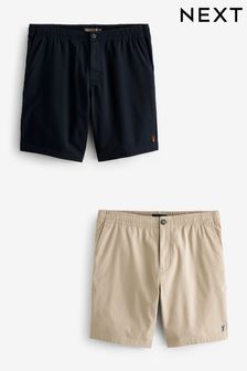 Elasticated Waist Chino Shorts 2 Pack