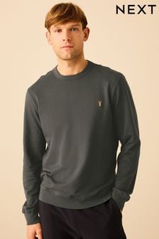 Slate Grey Lightweight Crew Neck Sweatshirt (636251) | $35