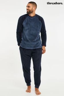 Bleu - Threadbare Borg Loungewear Set (636259) | €38
