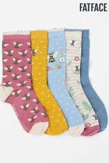Fatface Pink Bee Socks 5 Pack (636736) | 27 €