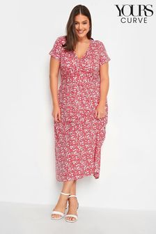 Yours Curve Red Wrap Neck Maxi Dress (637580) | €20