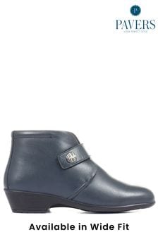 Pavers Wide Fit Leather Ladies Ankle Boots (637694) | $82