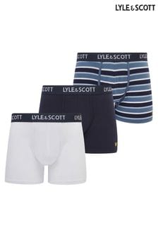 Lyle & Scott Ethan Premium White Underwear Trunks 3 Pack (637772) | €48