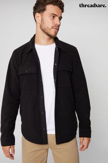 Schwarz - Threadbare Hemdjacke aus Microfleece (638684) | 44 €