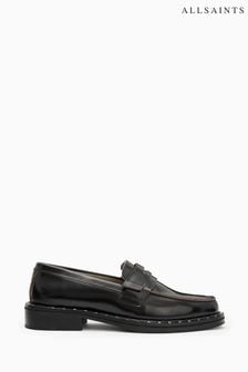 AllSaints Black Deliad Loafers (638719) | $316