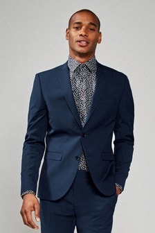 Bright Blue Slim Fit Stretch Tonic Suit: Jacket (639281) | ₪ 142