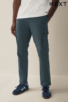 כחול  - גזרה צרה - מכנסי דגמ"ח נמתחים וקלילים (639605) | ‏124 ‏₪