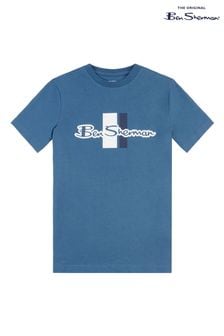 Ben Sherman®藍色Mod印字T恤 (639651) | NT$610 - NT$750