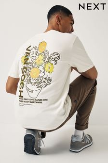 Ecru Van Gogh Sunflowers Artist Licence T-Shirt (640569) | $34