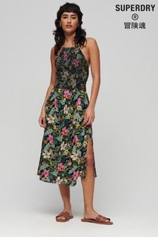 Superdry Vintage Gesmoktes Neckholder-Kleid (640826) | 38 €
