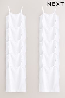 White Lace Trim Cami Vest 10 Pack (1.5-16yrs) (641576) | KRW42,700 - KRW59,800