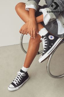 أسود/أبيض - حذاء رياضي بقبة مرتفعة Chuck Taylor All Star من Converse (641714) | 414 ر.س