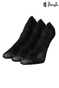 Pringle Black Lace No Show Liners Socks (642942) | 69 QAR