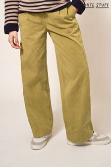 White Stuff Green Carlie Wide Leg Cargo Trousers (643094) | 217 zł