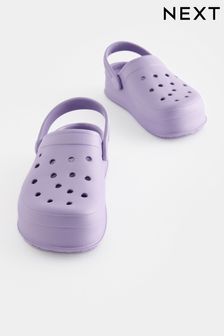 Lilac Purple Chunky Clogs (643448) | AED48 - AED63