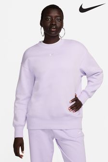 Nike Purple Oversized Mini Swoosh Sweatshirt (643579) | €73