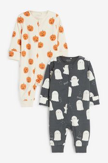2 Pack Zip Sleepsuits (0-2yrs)
