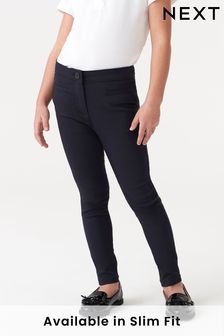 Navy Blue - School Skinny Stretch Trousers (4-17yrs) (643958) | MYR 55 - MYR 85