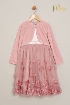 Little Gent Dress and Cardigan 2-Piece Set (644496) | $97
