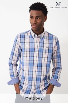 Crew Clothing Marshall Brushed Cotton Check Slim Fit Shirt (644739) | kr844