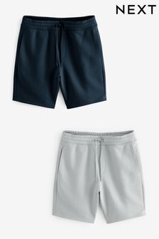 Navy And Grey Soft Fabric Jersey Shorts (644946) | 158 QAR