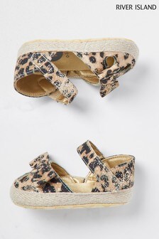 Sandales River Island léopard marron