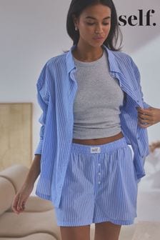 Blau - self. Oversize-Hemd aus Baumwolle (645103) | 31 €
