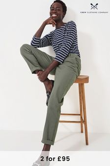 綠色 - Crew Clothing Salcombe Chino Trousers (645205) | NT$2,290