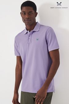 Violett - Crew Clothing Einfarbiges, klassisches Polo-Shirt aus Baumwolle (645230) | 62 €