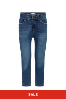 Синій - Levi's® Boys Blue Cotton Jeans (645401) | 2 289 ₴ - 2 575 ₴