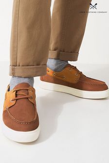 Crew Clothing Company Leather Brown Trainers (645419) | $174
