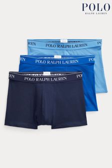 Набор из трех трусов-боксеров синего/темно-синего цвета Polo Ralph Lauren (645871) | €53
