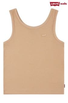 Levi's® Orange Ribbed Logo Tank Top Vest (646605) | SGD 31 - SGD 35