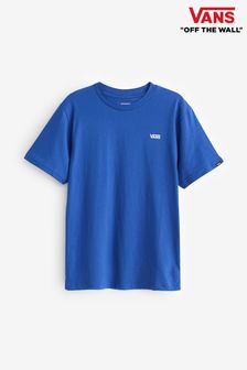 Bleu - T-shirt Vans garçon avec logo sur la poitrine gauche (646859) | €21