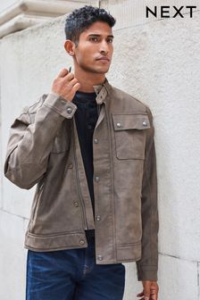 New leather jacket for men best sale
