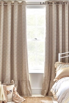 Laura Ashley Yellow Libby Ditsy Floral Ruffle Eyelet Blackout Curtains (647466) | €21.50 - €39