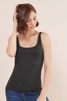 Black Thick Strap Vest (647897) | R99