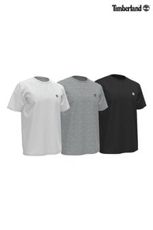 Timberland Jersey Crew 100% Cotton T-Shirts 3 Pack (648064) | $111