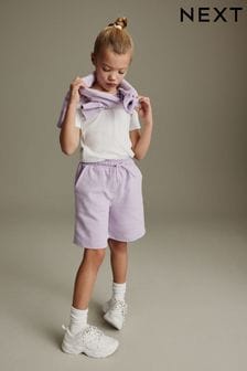 Lilac Purple Bermuda Jersey Shorts (3-16yrs) (648640) | OMR3 - OMR6