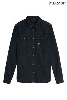 Lyle & Scott Boys Mid Wash Denim Shirt (648793) | kr1 160