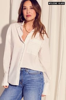 Myleene Klass Oversized Cotton Poplin Shirt (649097) | KRW85,400