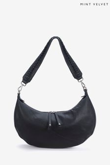 Mint Velvet Black Blair Slouchy Bag (649172) | 688 QAR