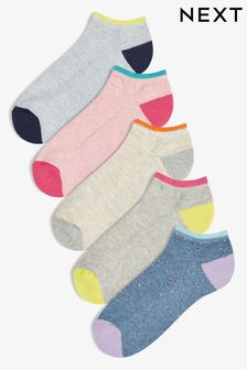 Brights Cushion Sole Trainer Socks Five Pack (649184) | KRW17,900