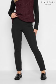 PixieGirl Petite Black Textured Stretch Slim Leg Trousers (649382) | €18.50