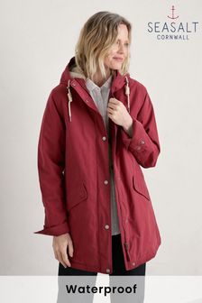 Красный - непромокаемая куртка Seasalt Cornwall Tall River Sea (649785) | €113